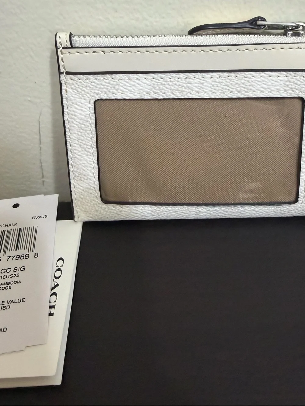 COACH mini skinny ID case